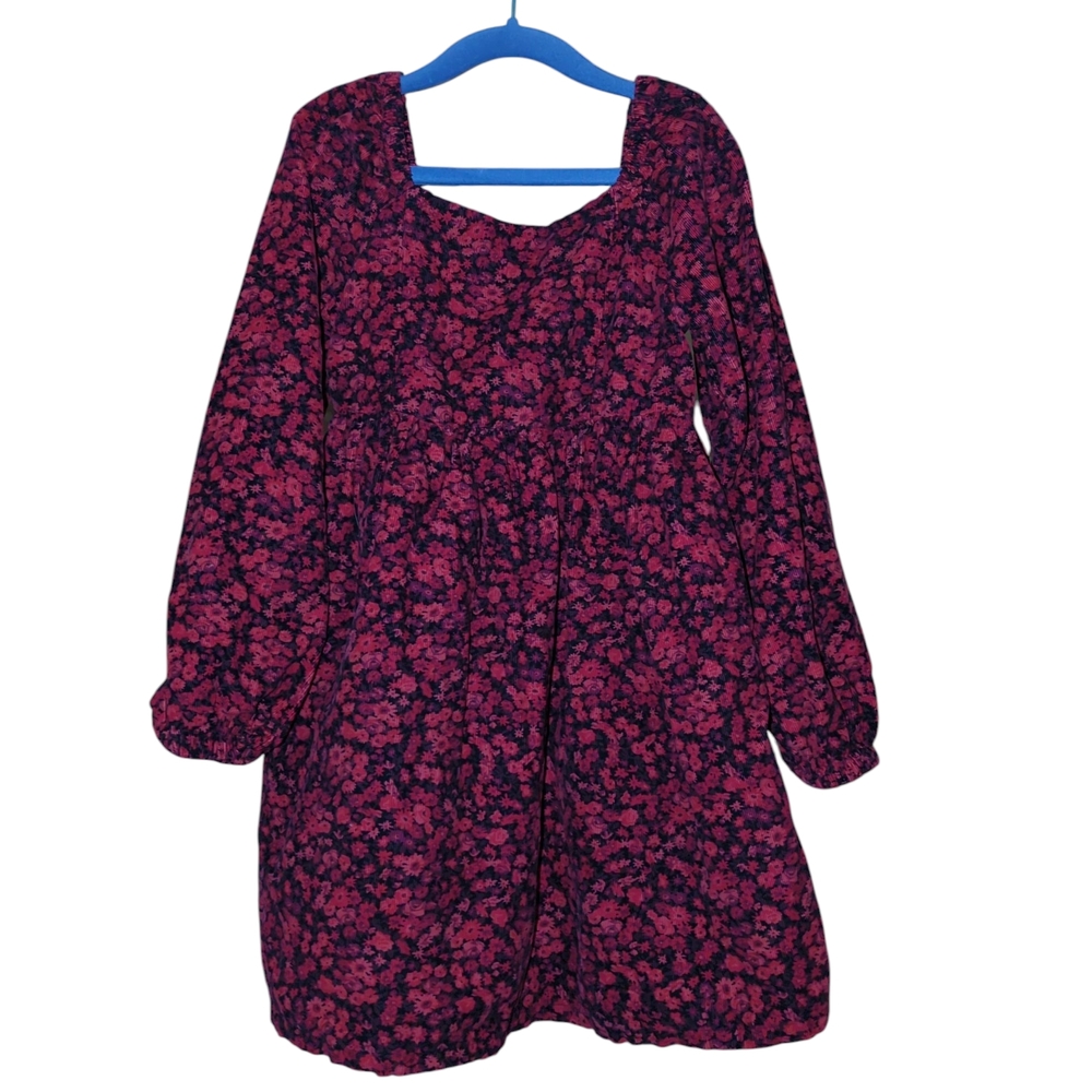 GAP Kids Red and Black Floral‎ Dress Size Small 6/7